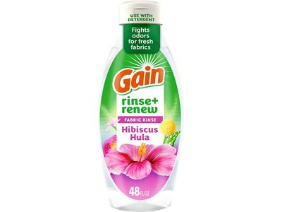 Gain Rinse & Refresh Liquid Fabric Rinse, Hibiscus Hula, 48 fl oz
