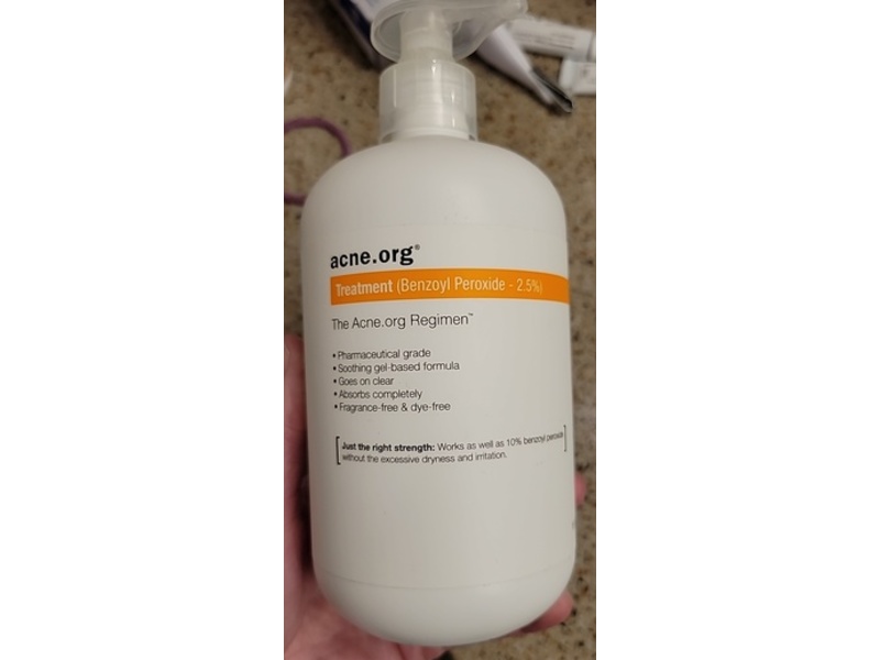 Acne.org Regime Treatment Gel, Benzoyl Peroxide, 16 oz/472 mL