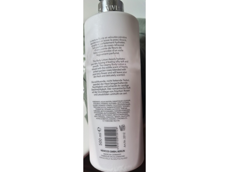 Vivian Gray Aroma Selection Body Lotion, Lotus & Rose, 16.9 fl oz/500 mL