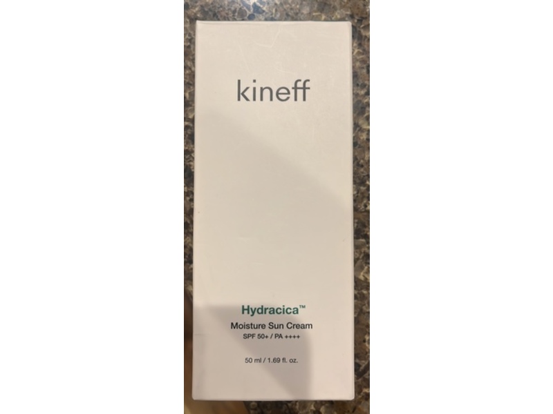 Kineff Hydracica Moisture Sun Cream, SPF 50+/PA++++, 1.69 fl oz/50 mL