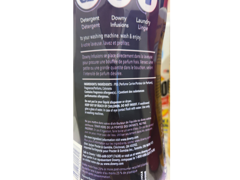 Downy Infusions Calm In-Wash Scent Booster, Lavender & Vanilla Bean, 30.1 oz/853 g