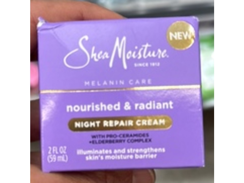 SheaMoisture Melanin Care Night Repair Cream, 2 fl oz/59 mL