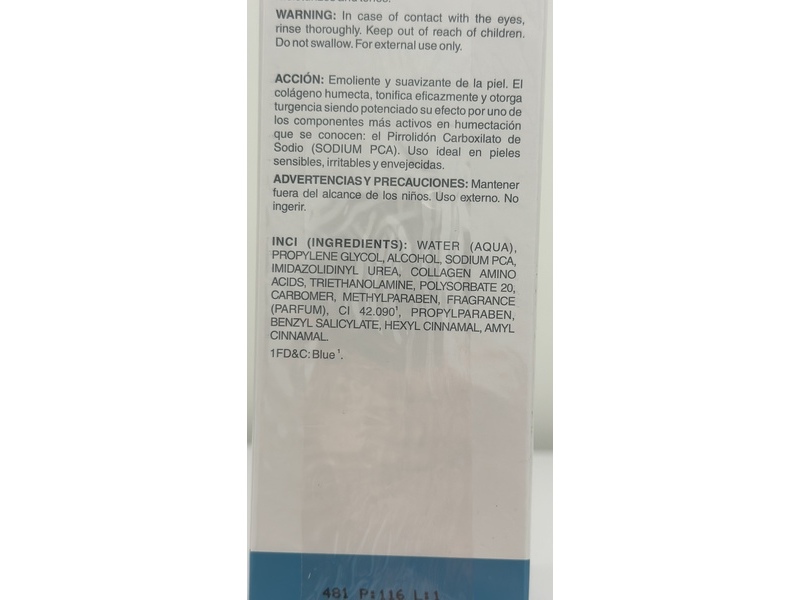 Exel Toning Lotion, Collagen, 8.33 fl oz/250 mL