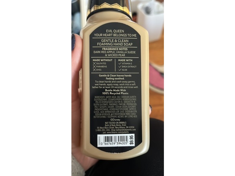 Bath & Body Works Disney Villains Foaming Hand Soap, Evil Queen, 8.75 fl oz/259 mL