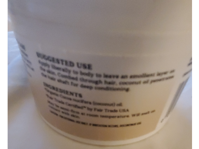 Aura Cacia Organic Coconut Oil, 6.25 fl oz/177 g