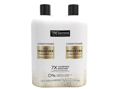 TRESemme Rich Moisture Hyaluronic Plex Conditioner, 56 fl oz/1.65 L, Pack Of 2