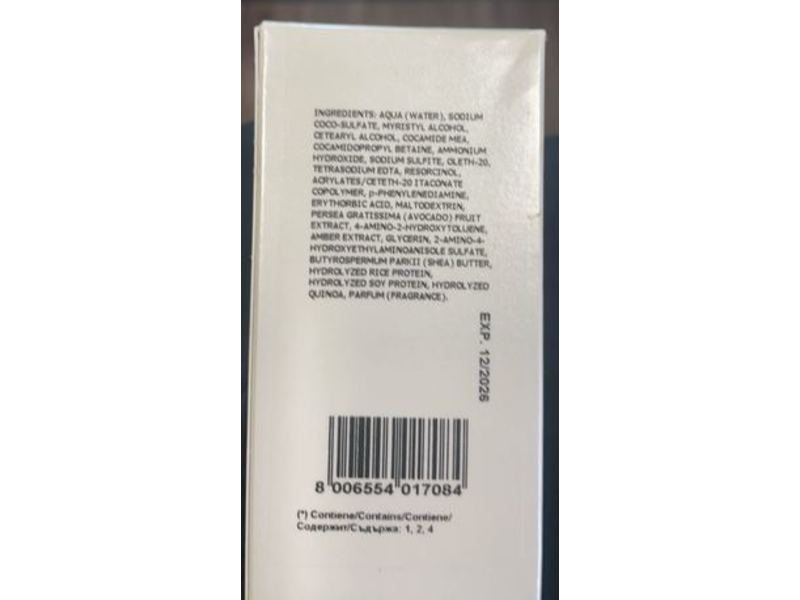 Barex Italiana Permesse Hair Coloring Cream,1:1