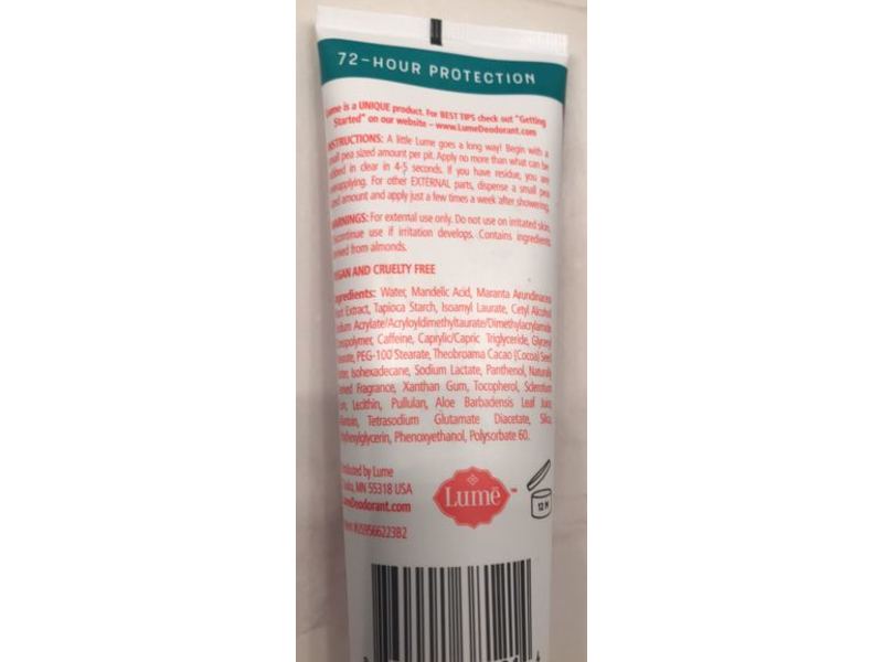 Lume Deodorant, Jasmine Rose, 3.0 oz/85.1 g