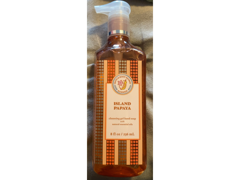 Bath & Body Works Island Papaya Cleansing Gel Hand Soap, 8 fl oz/236 mL