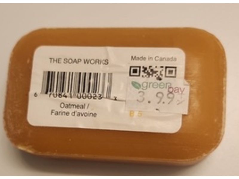 The Soap Works Bar Soap, Oatmeal, 110 g