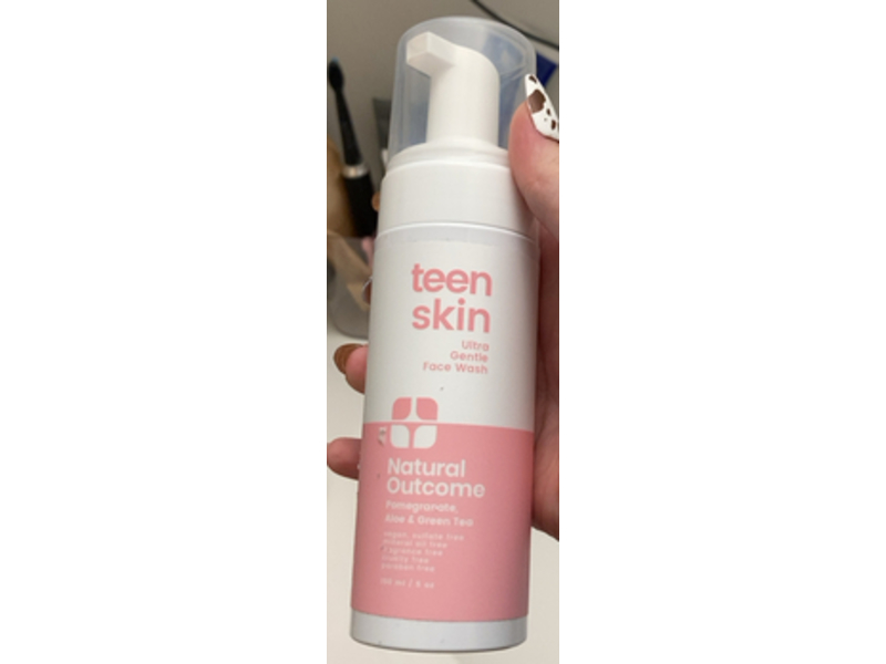 Natural Outcome Teen Skin Ultra Gentle Face Wash, Pomegranate, Aloe & Geen Tea, 5 oz/150 mL