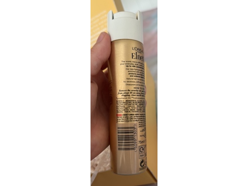 L'oreal Paris Elnett Micro Diffusion Hair Spray, Strong Hold, 75 mL