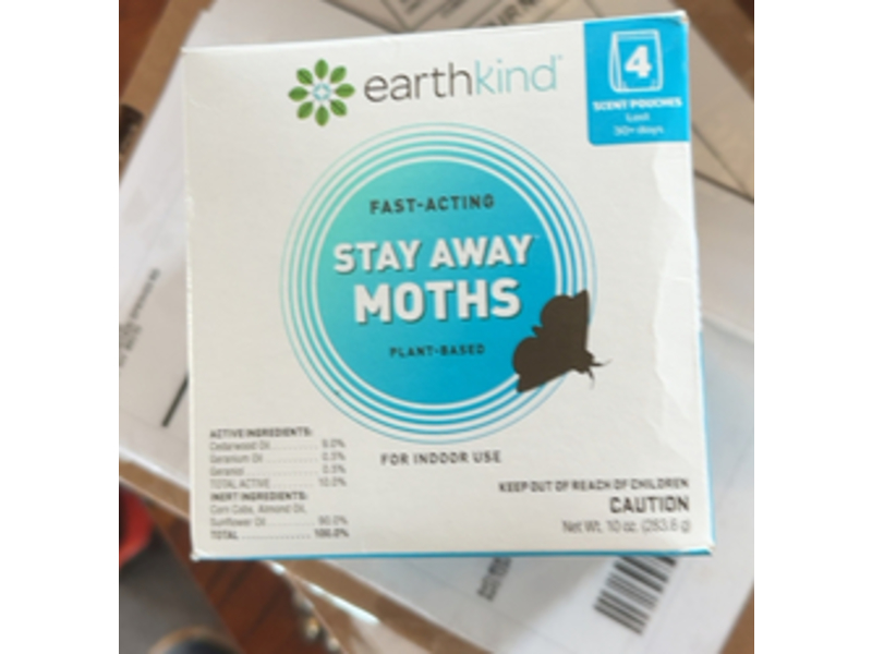 Earthkind Stay Away Moths Deterrent, Pack Of 4