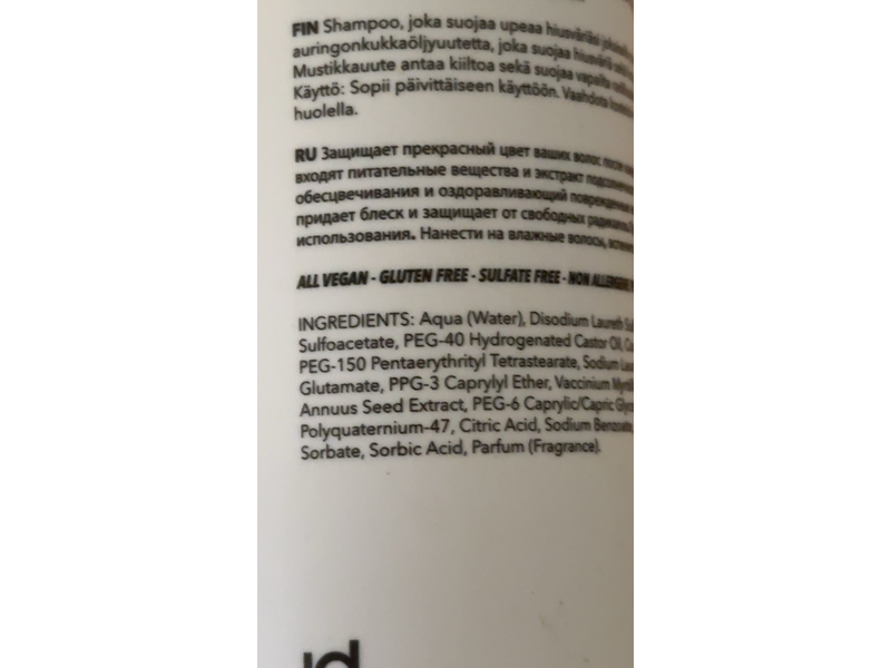 Id Hair Elements Xclusive Colour Shampoo, 10.14 fl oz/300 mL