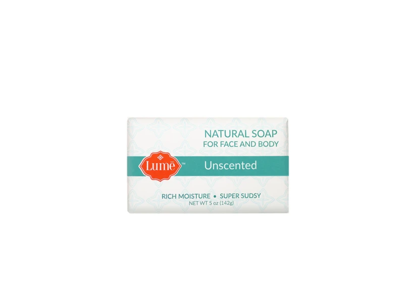 Lume Triple Milled Natural Soap for Face & Body, 5 oz /142 gm