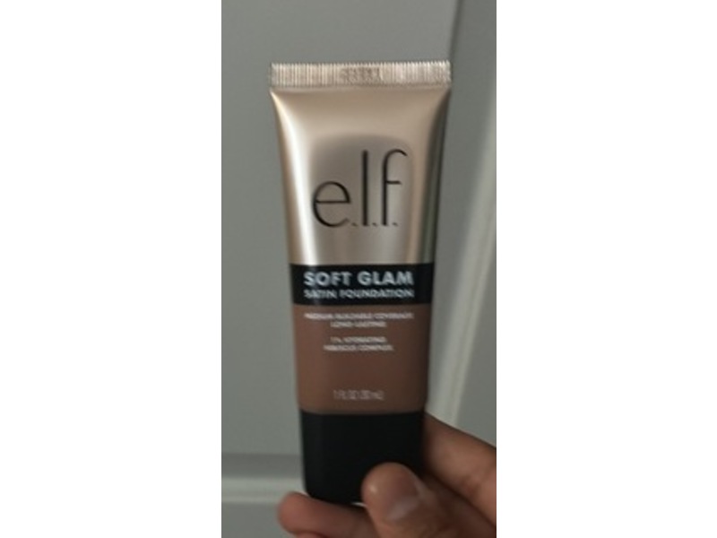 e.l.f Cosmetics Soft Glam Satin Foundation, 52 Deep Cool, 1 fl oz/30 mL
