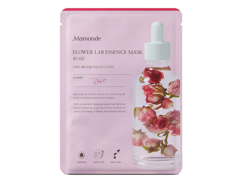 Mamonde Flower Lab Essence Mask, Rose, 0.84 fl oz/25 mL