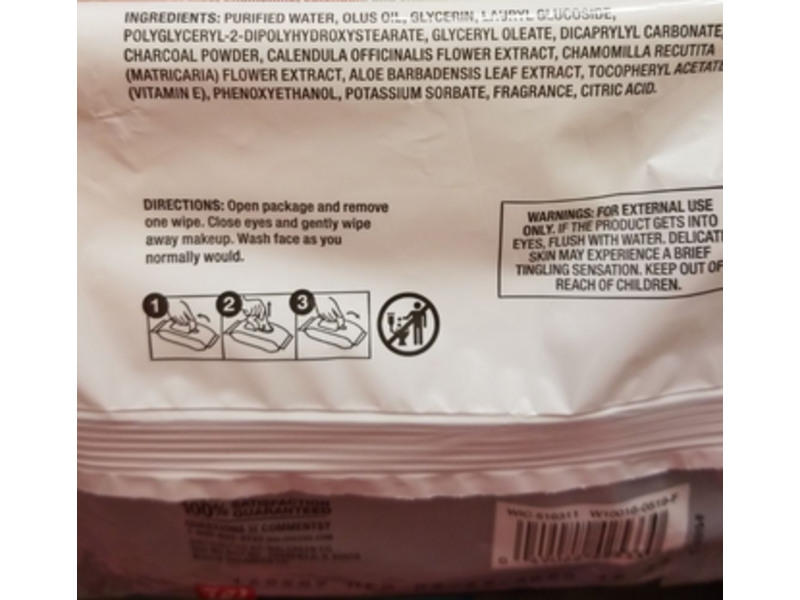 Walgreens Detox Charcoal Wipes, 25 Count