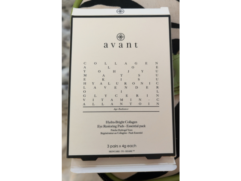 Avant Hydra-Bright Collagen Eye Restoring Pads, 3 Pairs, 4 g