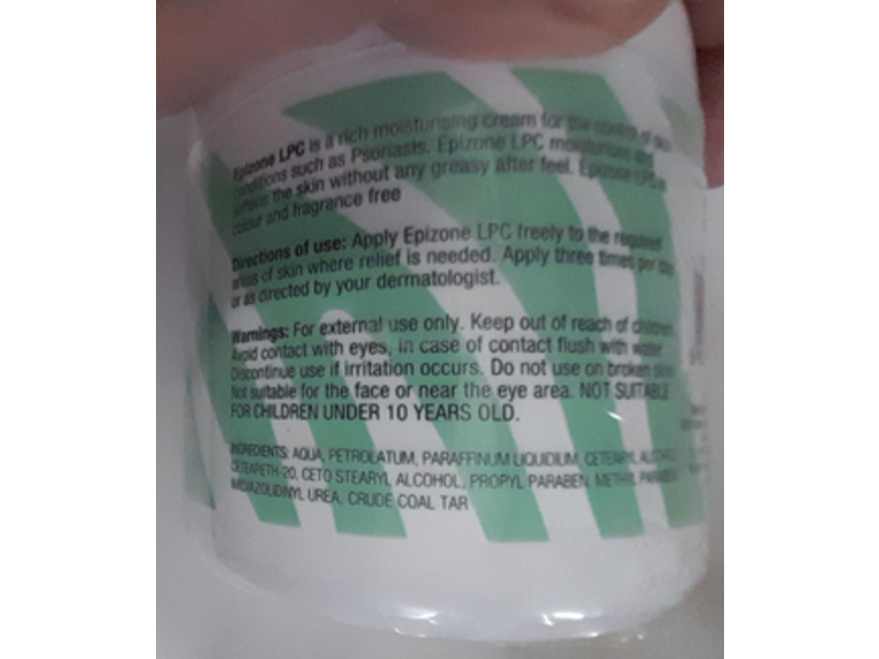 Epizone LPC Coal Tar Cream, Coal Tar, 500 mL