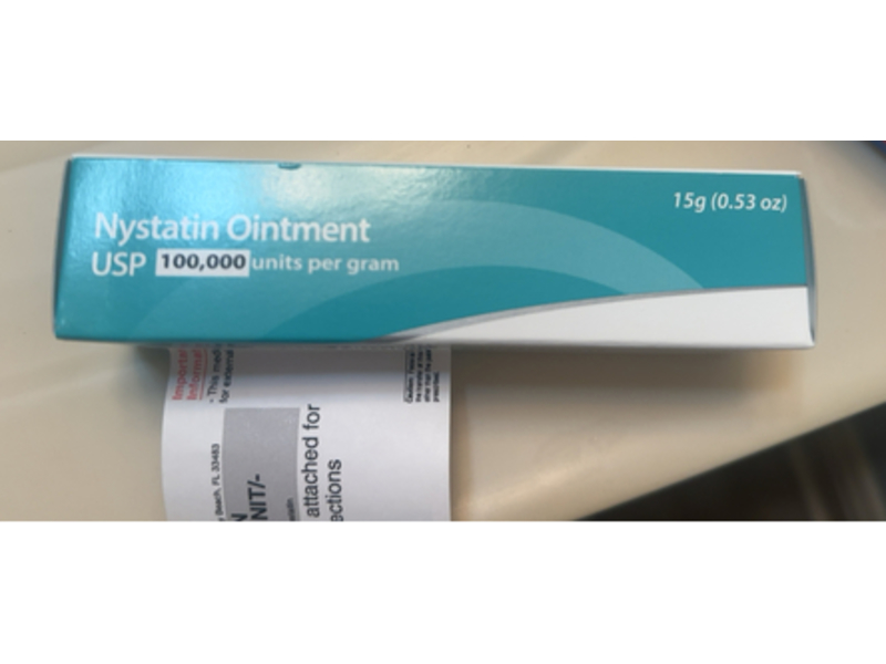 Nystatin Ointment USP, 100,000 units per gram, 0.53 oz/15 g, Actavis (RX)