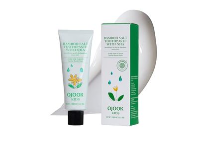 Ojook Kids Bamboo Salt Toothpaste, Pure Dewy Flavor, 3 oz/85 g