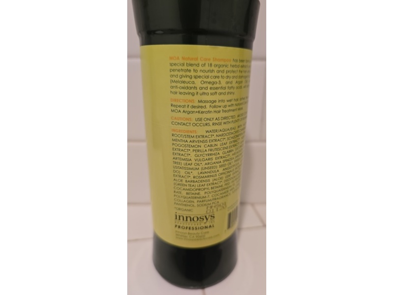 Moa Natural Care Shampoo, 16.9 fl oz/500 mL