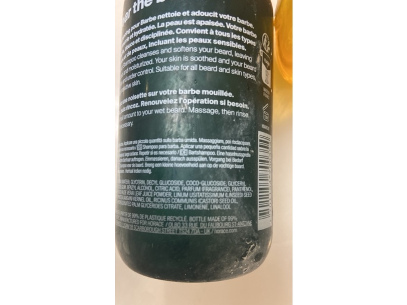 Horace Beard Shampoo, 8.45 fl oz/250 mL
