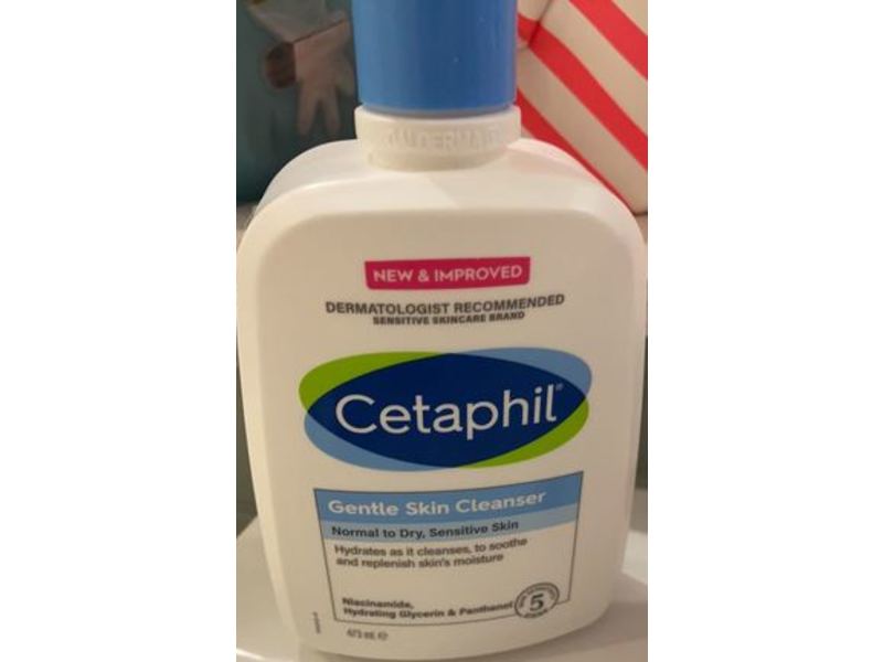 Cetaphil Gentle Skin Cleanser, Normal To Dry, Sensitive Skin, 16 fl oz/473 mL