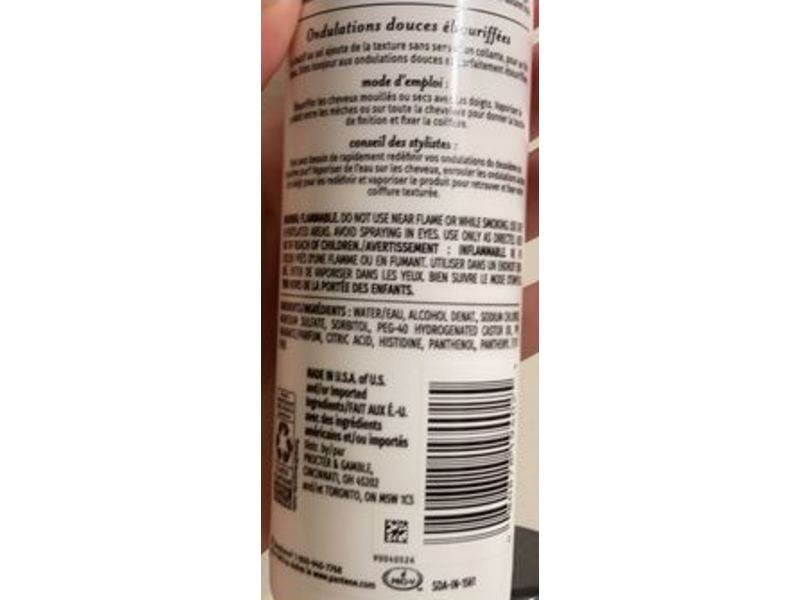 Pantene Natural Waves Texturizing Salt Hairspray, 8.5 fl oz/252 mL, Pack Of 3