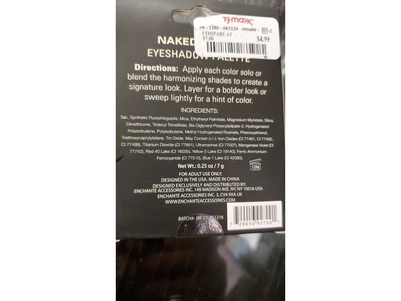 Max Studio Naked Bloom Eyeshadow Palette, 0.25 oz/7 g