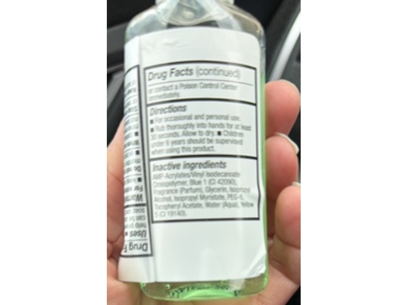 Walgreens Hand Sanitizer, Crisp Apple Scent, 2 fl oz/59 mL