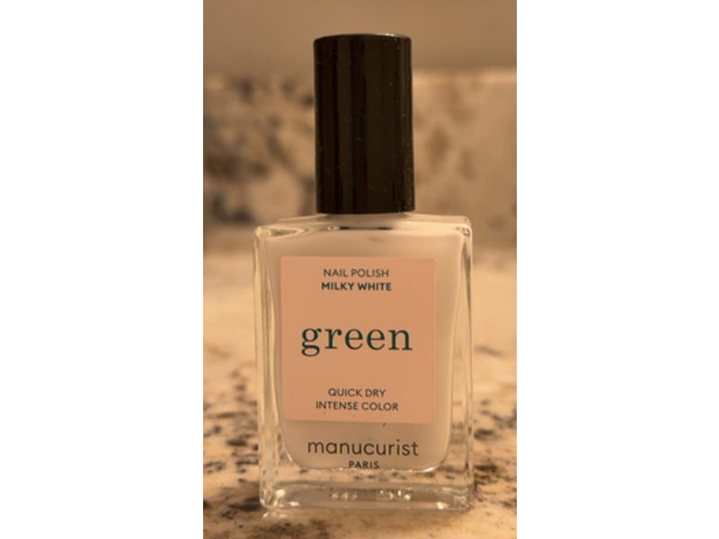 Manucurist Green Nail Polish, Milky White, 0.5 fl oz