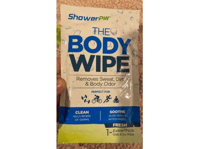 Shower Pill The Body Wipe, Fresh, 1 Count