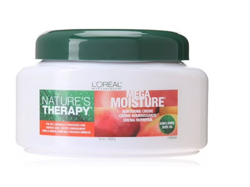 L'Oreal Paris Nature's Therapy Mega Moisture Nurturing Creme, Sunflower Seed Oil, 16 oz/ 454 g