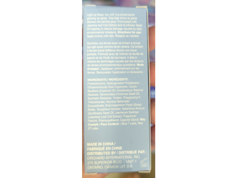 Screensaver Lip Filter Lip Gloss, Blue Light, 0.2 fl oz/6.5 mL