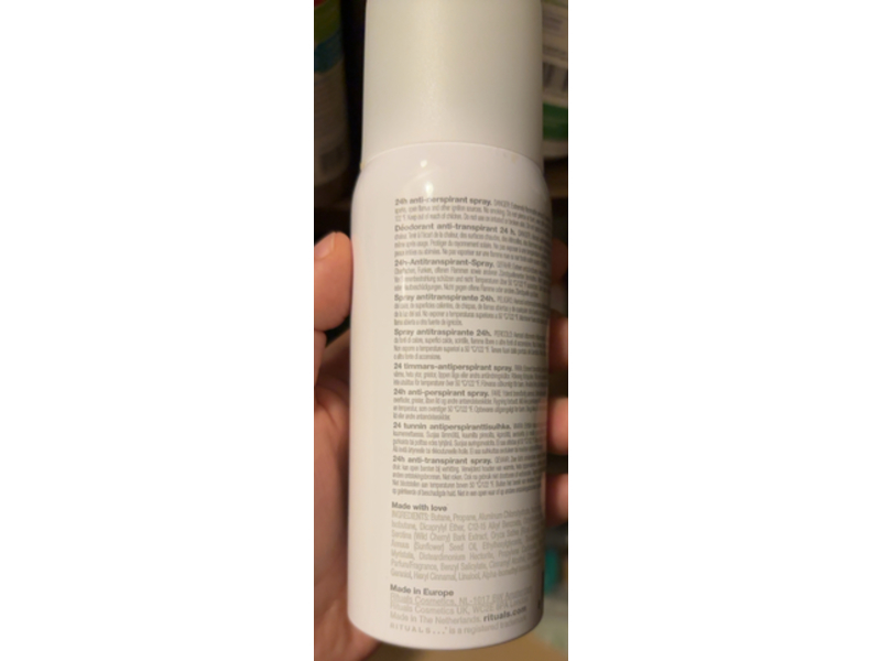 Rituals Of Sakura Anti-Perspirant Spray, Rice Milk & Cherry Blossom, 5.0 fl oz/150 mL