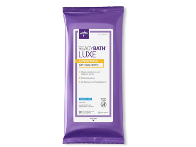 Medline Ready Bathing Cloth, 8 Count