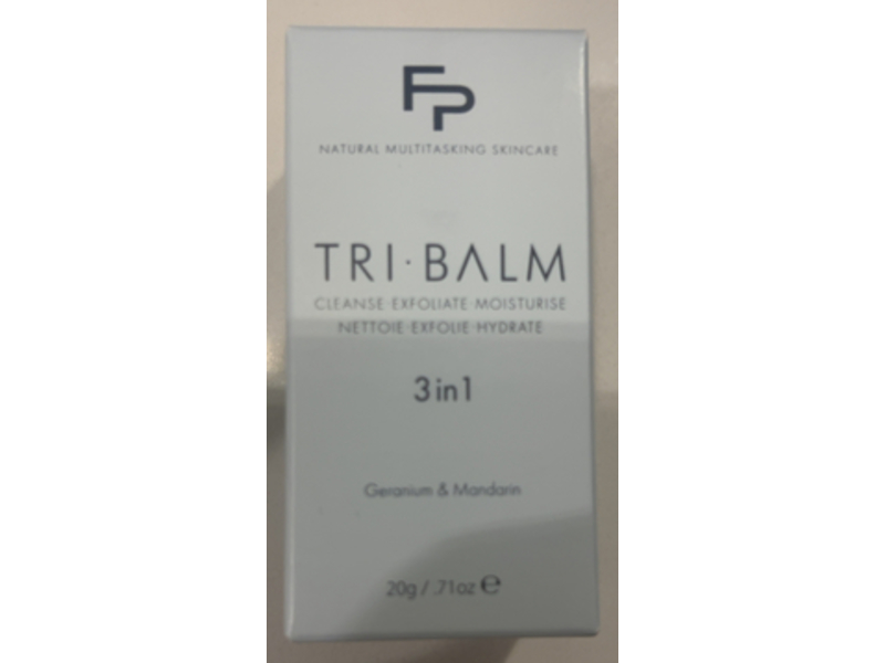Formulae Prescott Tri Balm Cleanse Exfoliate Moisturise, Geranium & Mandarin, 0.71 oz/20 g