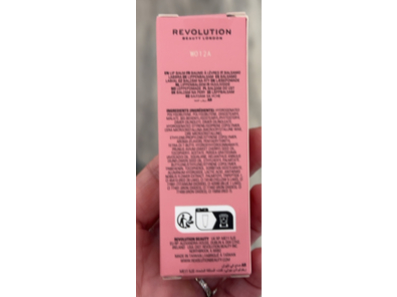 Revolution Juicy Peptide Lip Balm, Pink Strawberry, 0.27 fl oz/8 mL
