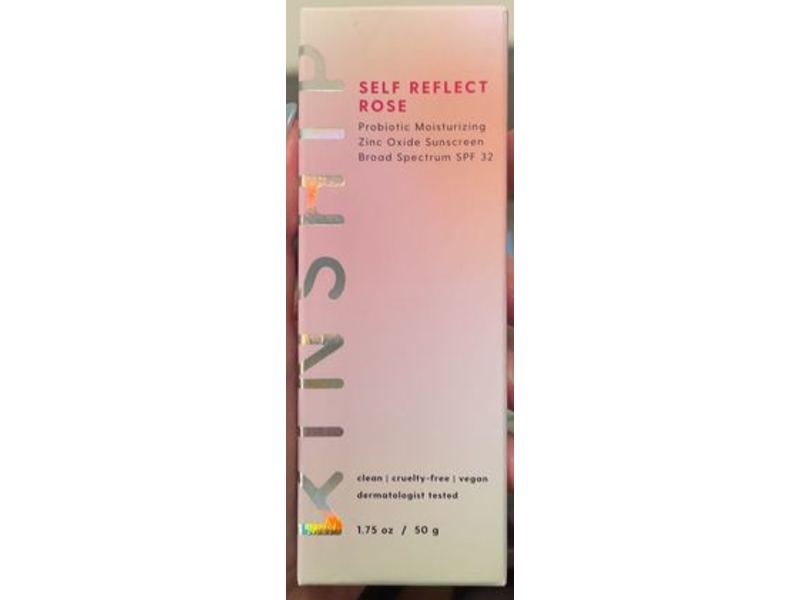 Kinship Self Reflect Rose Probiotic Moisturizing Zinc Oxide Sunscreen, SPF 32, 1.75 oz/50 g
