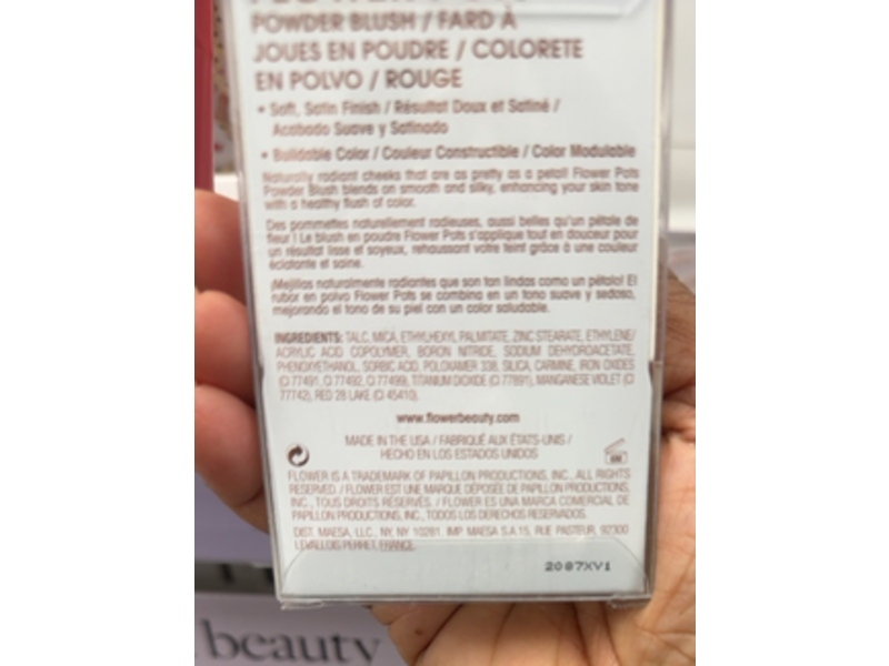Flower Beauty Flower Pots Powder Blush, Berry-More, 0.2 oz/6 g