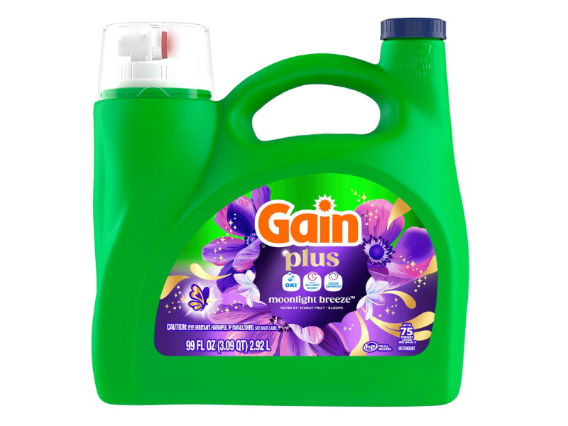Gain Plus Detergent, Moonlight Breeze, 75 Loads, 99 fl oz/2.92 L