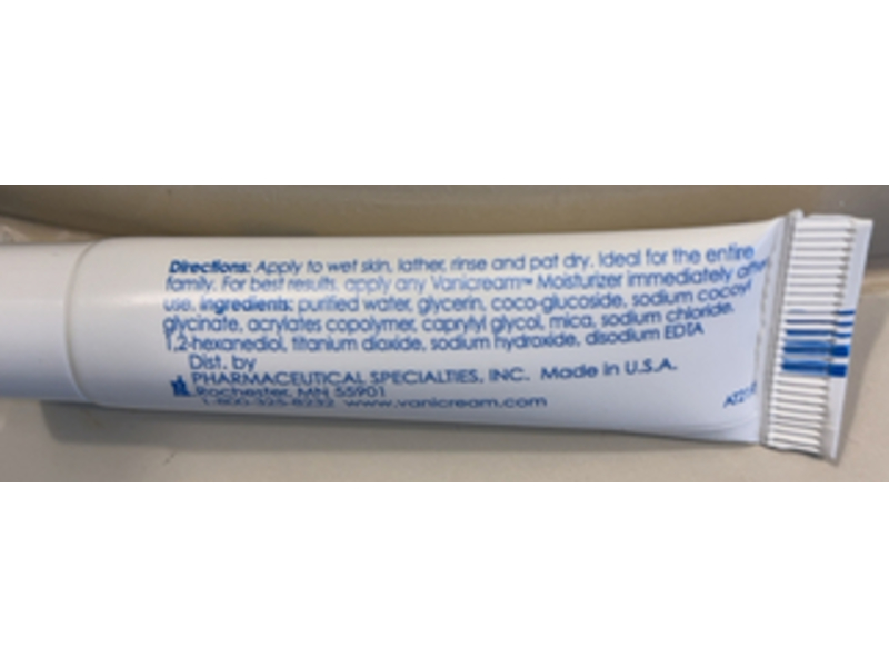 Vanicream Gentle Facial Cleanser, 0.21 fl oz/6.2 mL