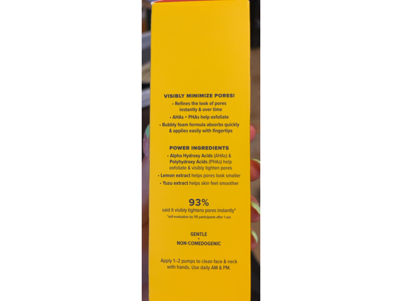 Benefit The Porefessional Tight ’n Toned Pore-Refining AHA+PHA Toning Foam, 4.3 fl oz/133 mL