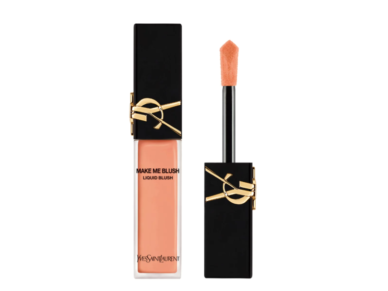 YSL Beauty Make Me Blush Blurring Liquid Blush, 57 Coral Clash, 0.5 fl oz/15 mL