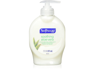 Softsoap Moisturizing Hand Soap, Soothing Aloe Vera, 7.5 fl oz /221 mL, Pack Of 6