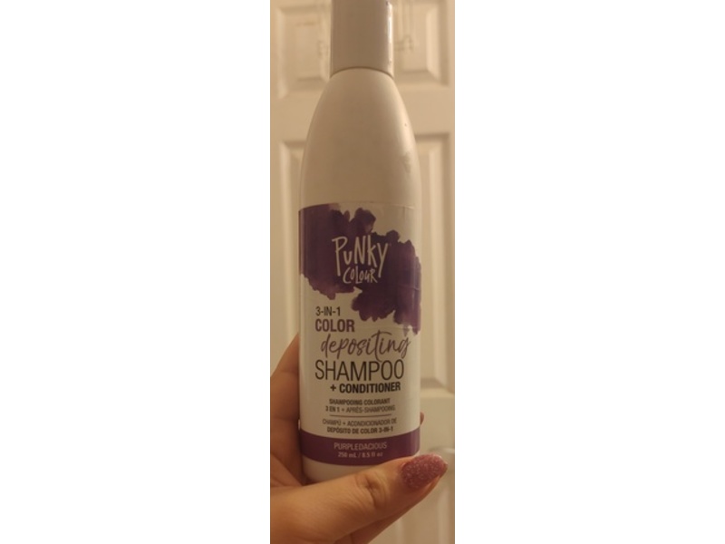 Punky Colour 3-In-1 Color Depositing Hair Shampoo + Conditioner, Purpledacious, 8.5 fl oz.250 mL