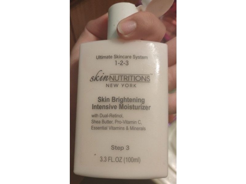 Skin Nutritions New York Skin Brightening Intensive Moisturizer, Step 3, 3.3 fl oz/100 mL