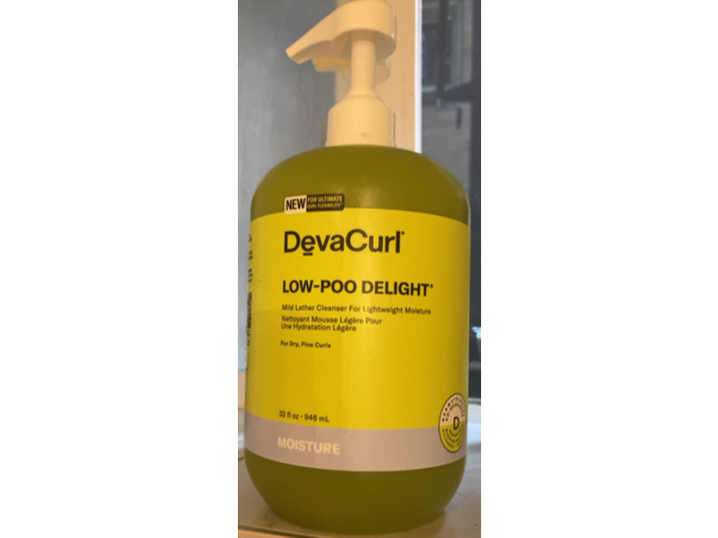DevaCurl Low-Poo Delight Mild Lather Cleanser, Moisture, 32 fl oz/946 mL